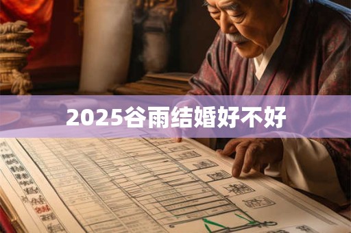 2025谷雨结婚好不好