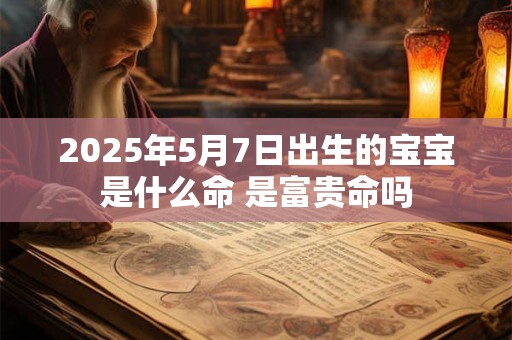 2025年5月7日出生的宝宝是什么命 是富贵命吗