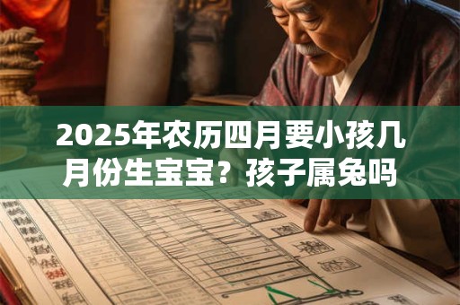 2025年农历四月要小孩几月份生宝宝？孩子属兔吗