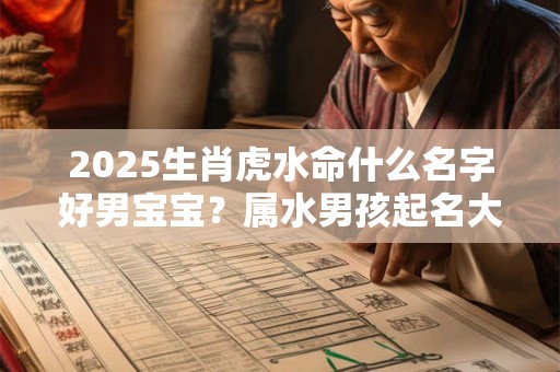 2025生肖虎水命什么名字好男宝宝？属水男孩起名大气