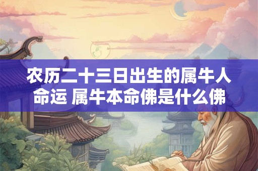 农历二十三日出生的属牛人命运 属牛本命佛是什么佛
