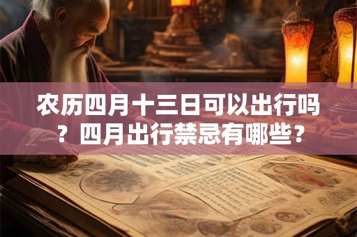 农历四月十三日可以出行吗？四月出行禁忌有哪些？