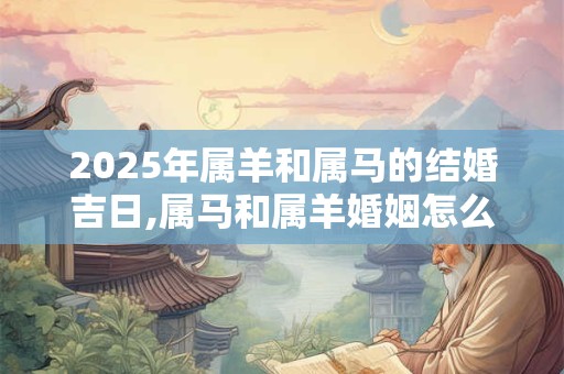 2025年属羊和属马的结婚吉日,属马和属羊婚姻怎么样？