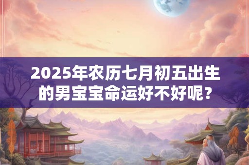 2025年农历七月初五出生的男宝宝命运好不好呢？