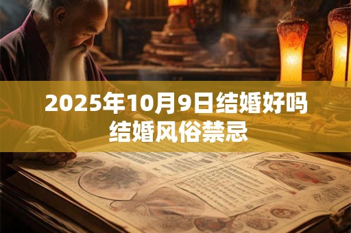 2025年10月9日结婚好吗 结婚风俗禁忌