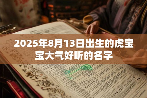 2025年8月13日出生的虎宝宝大气好听的名字