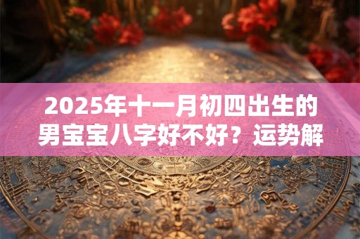 2025年十一月初四出生的男宝宝八字好不好？运势解析