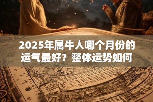 2025年属牛人哪个月份的运气最好？整体运势如何