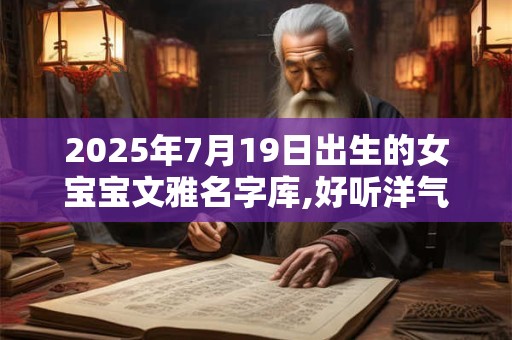 2025年7月19日出生的女宝宝文雅名字库,好听洋气