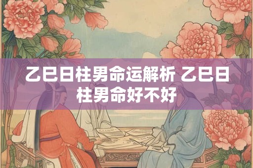 乙巳日柱男命运解析 乙巳日柱男命好不好