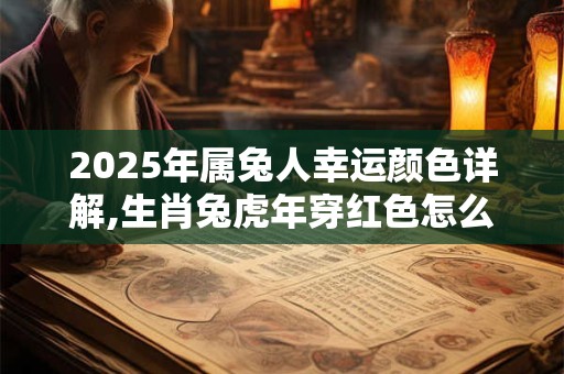 2025年属兔人幸运颜色详解,生肖兔虎年穿红色怎么样
