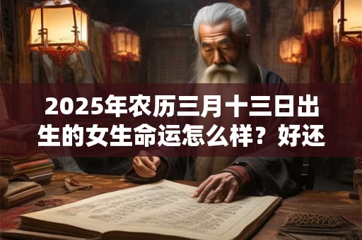 2025年农历三月十三日出生的女生命运怎么样？好还是不好？