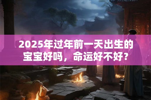 2025年过年前一天出生的宝宝好吗，命运好不好？