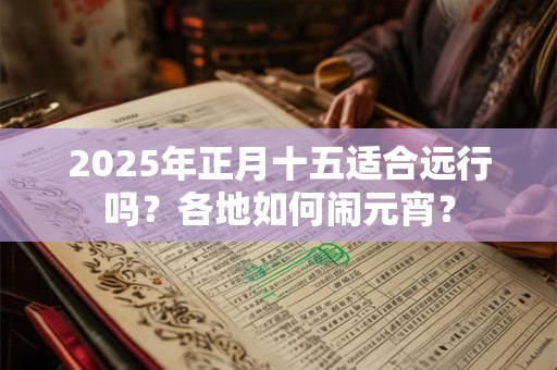 2025年正月十五适合远行吗？各地如何闹元宵？