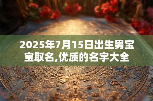 2025年7月15日出生男宝宝取名,优质的名字大全