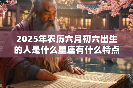 2025年农历六月初六出生的人是什么星座有什么特点？