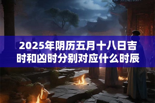 2025年阴历五月十八日吉时和凶时分别对应什么时辰