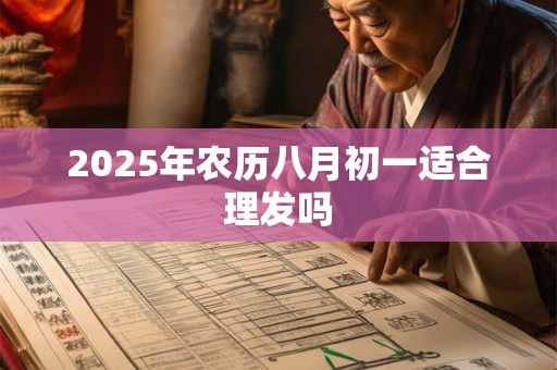 2025年农历八月初一适合理发吗
