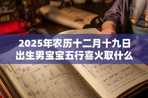 2025年农历十二月十九日出生男宝宝五行喜火取什么名字？