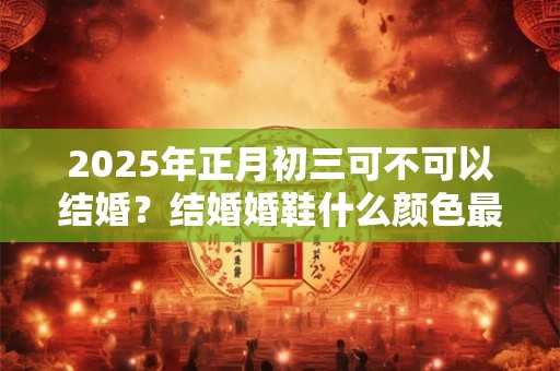 2025年正月初三可不可以结婚？结婚婚鞋什么颜色最好？