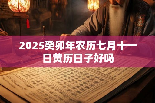 2025癸卯年农历七月十一日黄历日子好吗