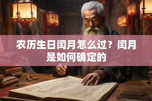 农历生日闰月怎么过？闰月是如何确定的