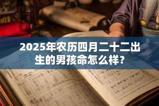 2025年农历四月二十二出生的男孩命怎么样？
