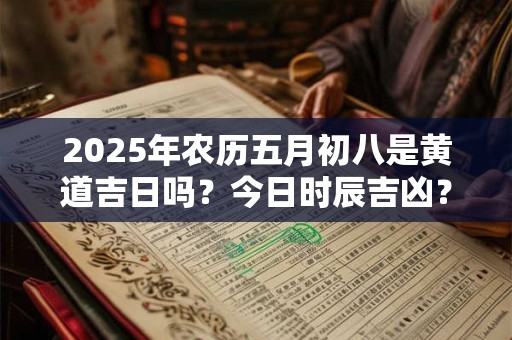2025年农历五月初八是黄道吉日吗？今日时辰吉凶？