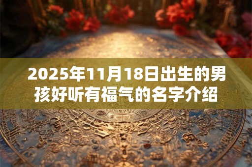2025年11月18日出生的男孩好听有福气的名字介绍