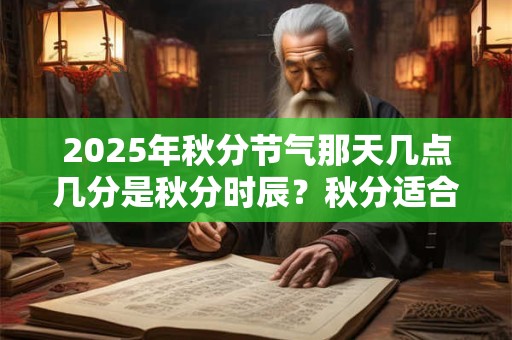 2025年秋分节气那天几点几分是秋分时辰？秋分适合吃什么？