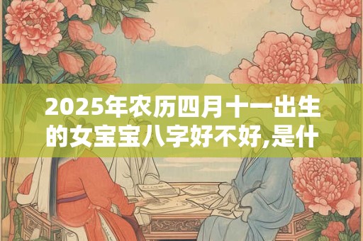 2025年农历四月十一出生的女宝宝八字好不好,是什么命？