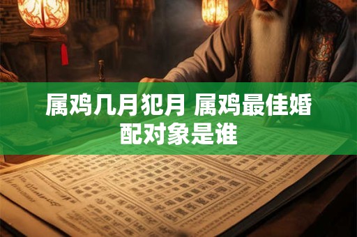 属鸡几月犯月 属鸡最佳婚配对象是谁
