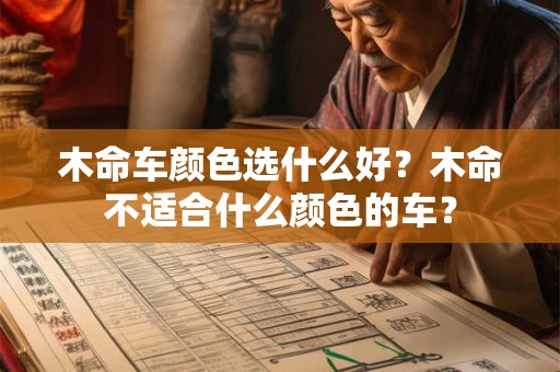 木命车颜色选什么好？木命不适合什么颜色的车？