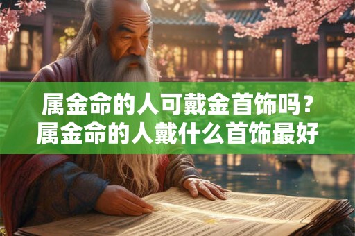 属金命的人可戴金首饰吗？属金命的人戴什么首饰最好？