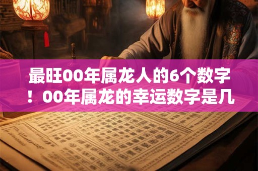 最旺00年属龙人的6个数字！00年属龙的幸运数字是几