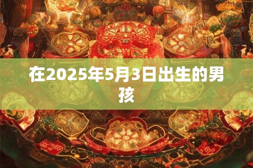 在2025年5月3日出生的男孩