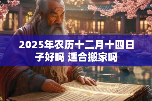 2025年农历十二月十四日子好吗 适合搬家吗