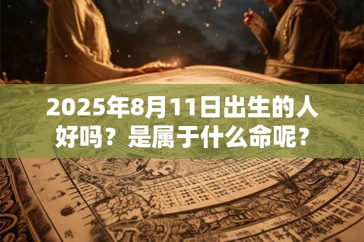 2025年8月11日出生的人好吗？是属于什么命呢？