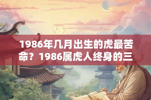 1986年几月出生的虎最苦命？1986属虎人终身的三大坎