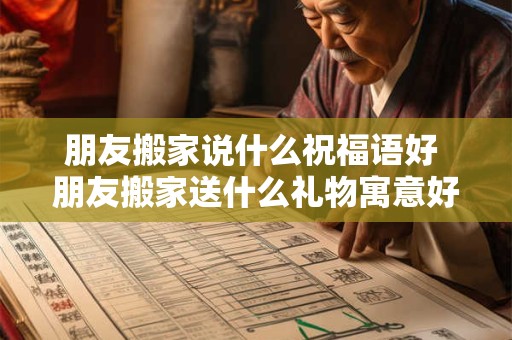 朋友搬家说什么祝福语好 朋友搬家送什么礼物寓意好