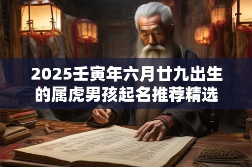 2025壬寅年六月廿九出生的属虎男孩起名推荐精选