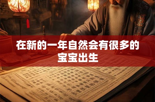 在新的一年自然会有很多的宝宝出生