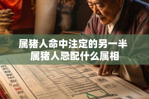 属猪人命中注定的另一半 属猪人忌配什么属相