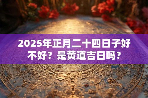 2025年正月二十四日子好不好？是黄道吉日吗？