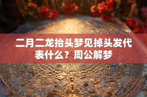 二月二龙抬头梦见掉头发代表什么？周公解梦