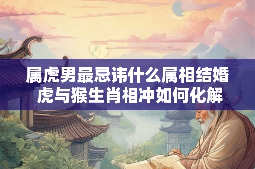 属虎男最忌讳什么属相结婚 虎与猴生肖相冲如何化解
