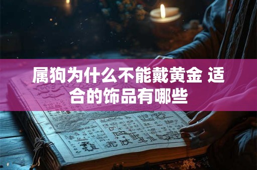 属狗为什么不能戴黄金 适合的饰品有哪些