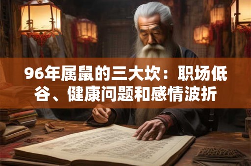 96年属鼠的三大坎：职场低谷、健康问题和感情波折