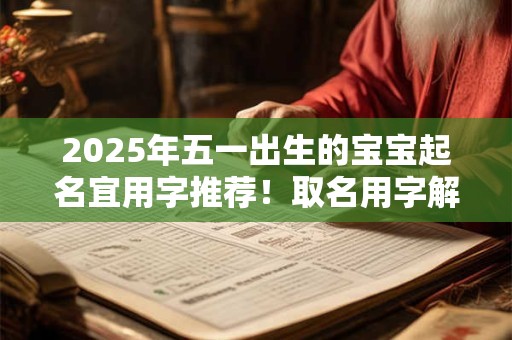 2025年五一出生的宝宝起名宜用字推荐！取名用字解释内涵