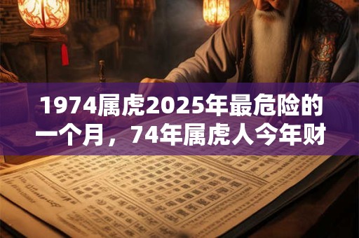 1974属虎2025年最危险的一个月，74年属虎人今年财运如何？